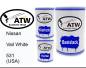 Preview: Nissan, Vail White, 531 (USA): 500ml Lackdose + 500ml Klarlack + 250ml Härter - Set, von ATW Autoteile West.